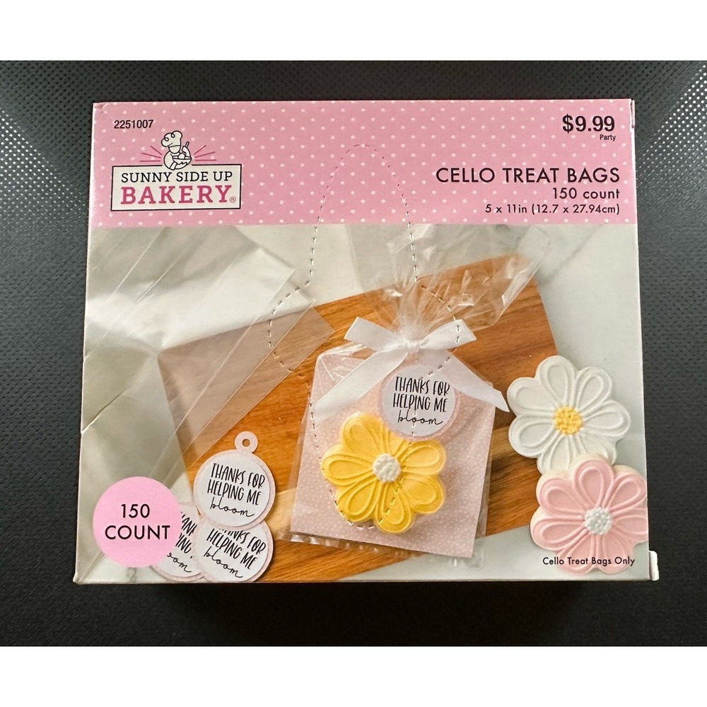 New 150 Count 5"x11" Clear Resealable Cello Treat Bag Plastic‎ Cellophane Bags